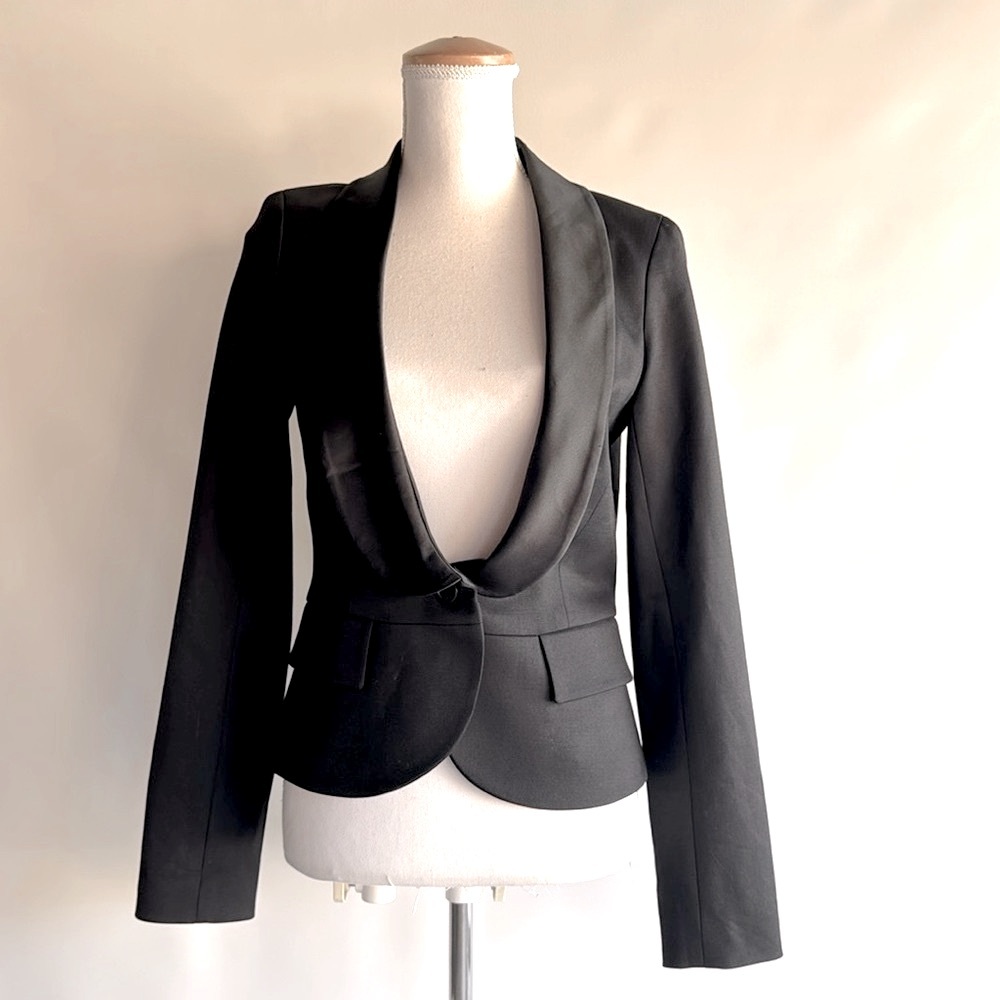 Theory Fitted Tuxedo Jacket - sz S